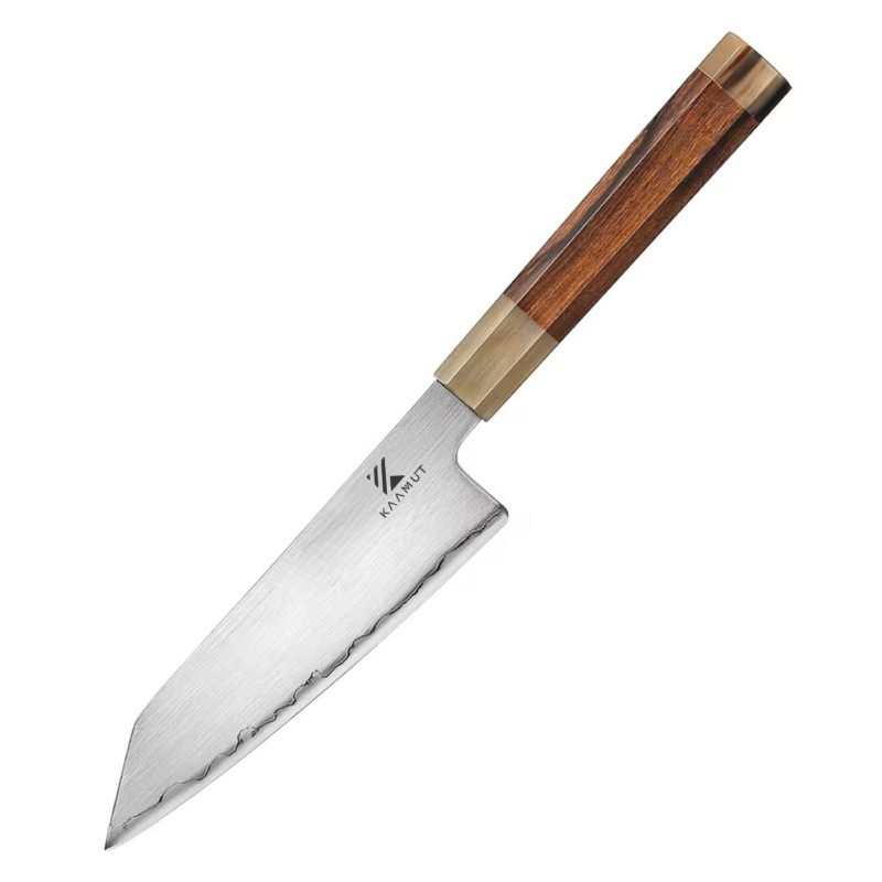 KAAMUT® - Yūgen Series – Bunka Knife – Japanese ZDP189 Composite Steel – Desert Ironwood & Bull Horn Handle