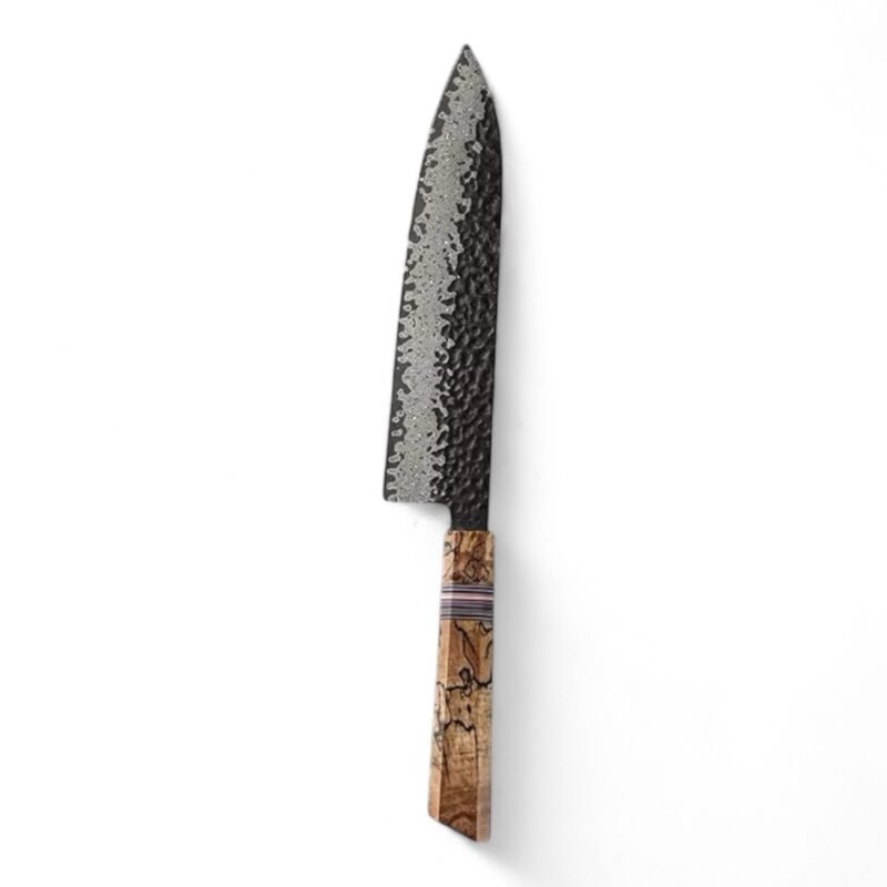 KAAMUT® - Yoru Series – Chef’s Knife – 67 Layers Damascus Steel - Spalted Maple Wood and G10 handle