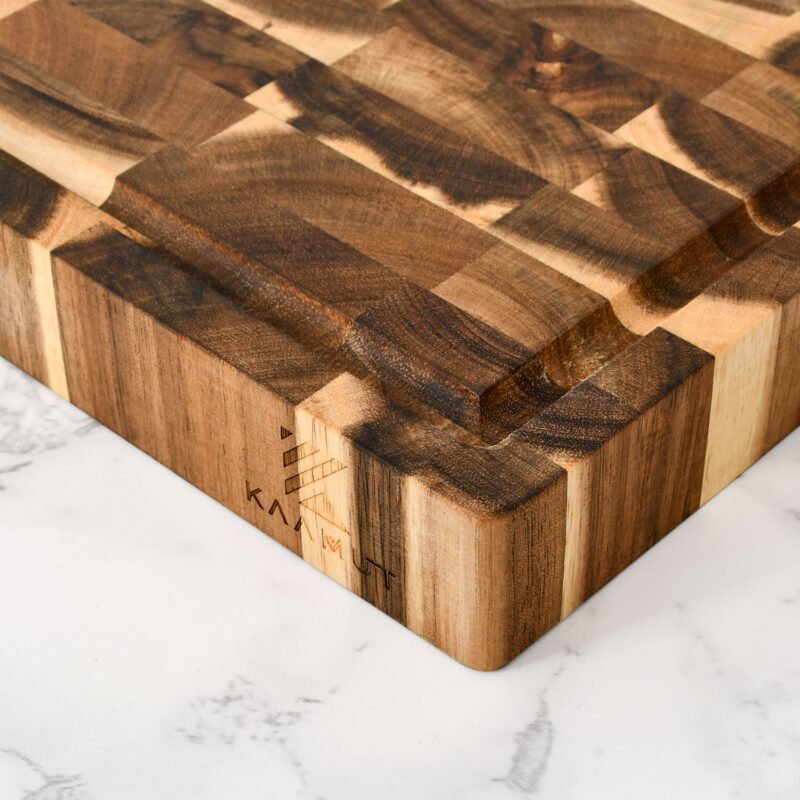 KAAMUT® - Professional Cutting Board - Acacia End Grain - 40x27.5x3.5 CM - Luxury Gift Box - Image 6