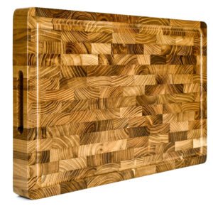 KAAMUT® Teak End Grain Cutting Board – 45×30×4 cm – Luxury Gift Box