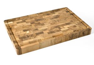KAAMUT® Professional End-Grain Teak Cutting Board – 45×30×4 cm  – Luxury Gift Box