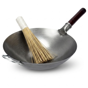 KAAMUT® Wok 36 cm – Hand-Hammered Carbon Steel – Traditional Round Bottom
