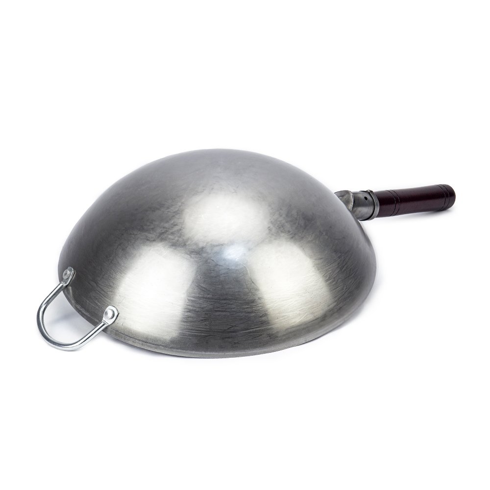 KAAMUT® Wok 36 cm – Hand-Hammered Carbon Steel – Traditional Round Bottom - Image 6