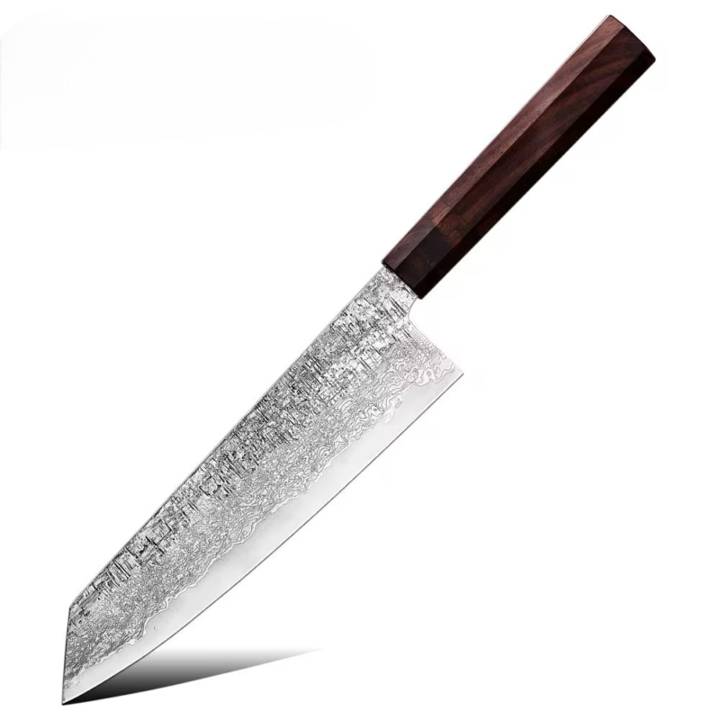 67-Layer Damascus Steel Kiritsuke Knife – 9" | Japanese Chef’s Knife – Special Edition 2025 | Sandalwood & Ebony Handle – KAAMUT®