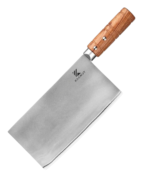 Premium 3-Layer 440C Composite Steel Cleaver – 20 cm – Extremely Sharp – Padauk Wood Handle – Gift Box – KAAMUT®