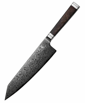 Professional Bunka Chef Knife – 67 Layer Damascus Steel – Black Titanium Plating – 21 cm – 12Cr18Mov Core – Luxury Gift Box – KAAMUT®