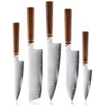 KAAMUT® 5 Piece Knife Set – ZDP-189 Japanese Powder Steel – African Mkuruti Wood Handle