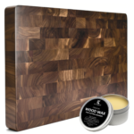 KAAMUT® End Grain Cutting Board 45 × 30 × 4 cm – Flat Surface – North American Black Walnut