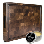 KAAMUT® End Grain Cutting Board 45 × 30 × 4 cm – North American Black Walnut