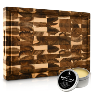 KAAMUT® End Grain Cutting Board 40 × 27.5 × 3.5 cm – FSC Acacia Wood