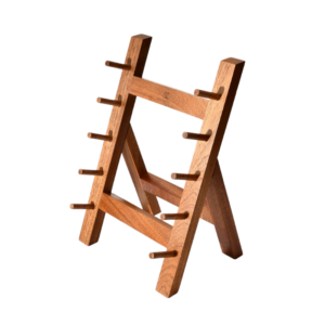 KAAMUT®  Knife Rack for 5 Knives – Solid Sapele Wood – A Frame Design