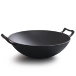 KAAMUT® Professional Wadjan Cast Iron Wok Pan Ø36 cm – Indonesian Wok – All Hobs – PFAS-Free